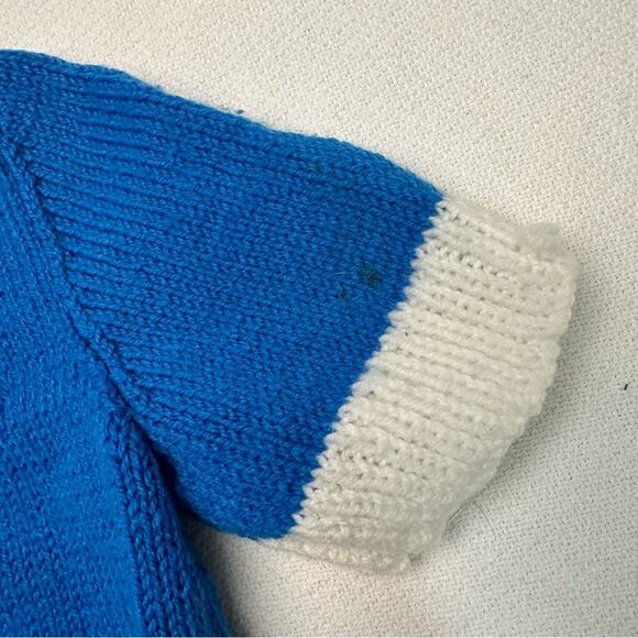 Vintage handmade cropped chunky knit sweater - Picture 3 of 8